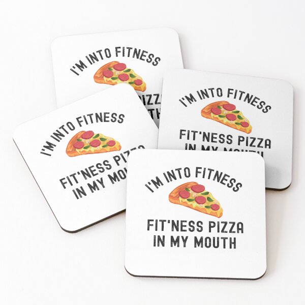Item preview, I'm Into Fitness Fit'ness Pizza In My Mouth Funny Fitness Gift designed and sold by thebreeze09.