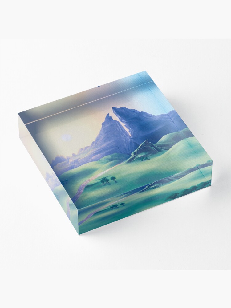 Alternate view of Dueling Peaks Acrylic Block