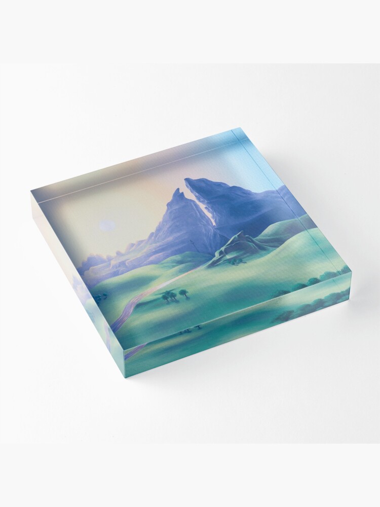 Alternate view of Dueling Peaks Acrylic Block