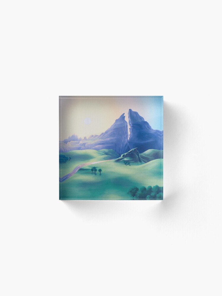 Alternate view of Dueling Peaks Acrylic Block