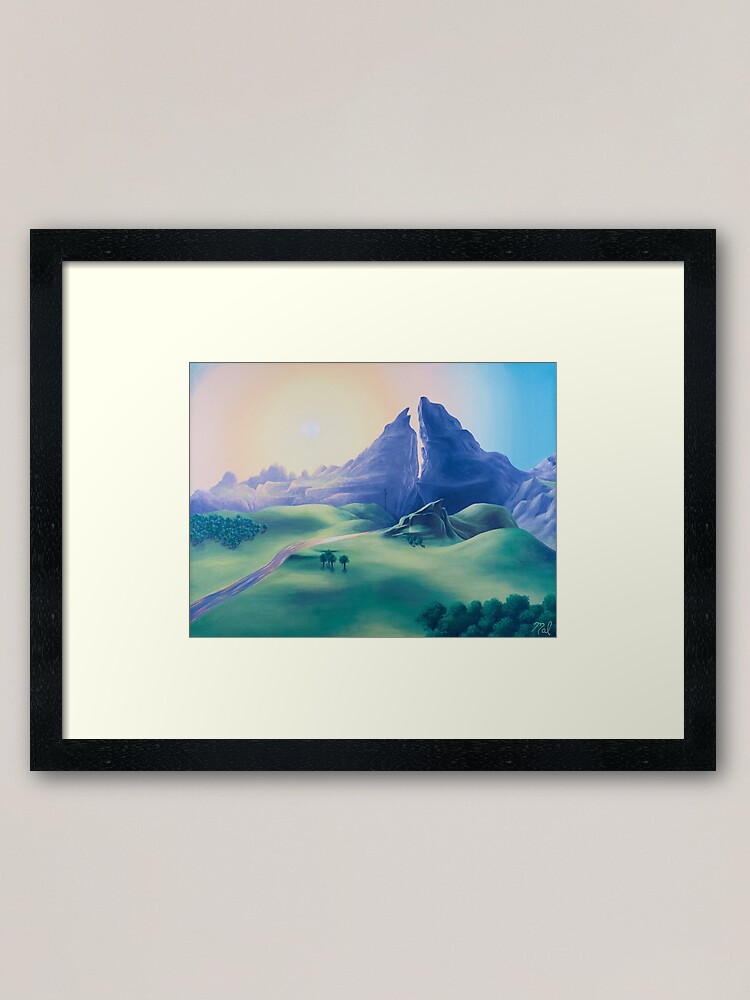 Alternate view of Dueling Peaks Framed Art Print