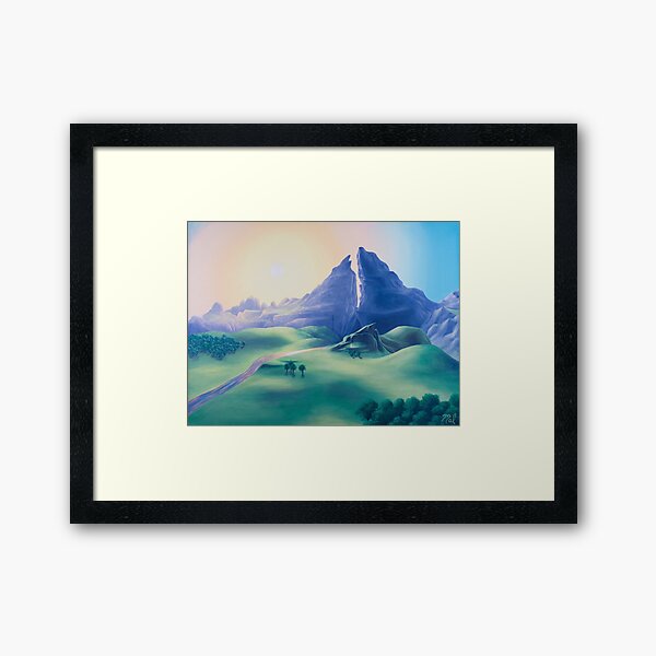 Dueling Peaks Framed Art Print