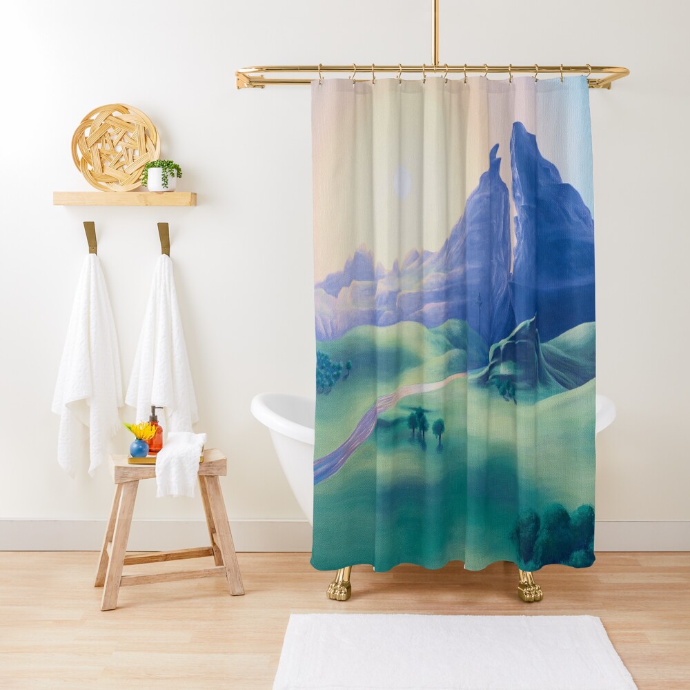 Dueling Peaks Shower Curtain