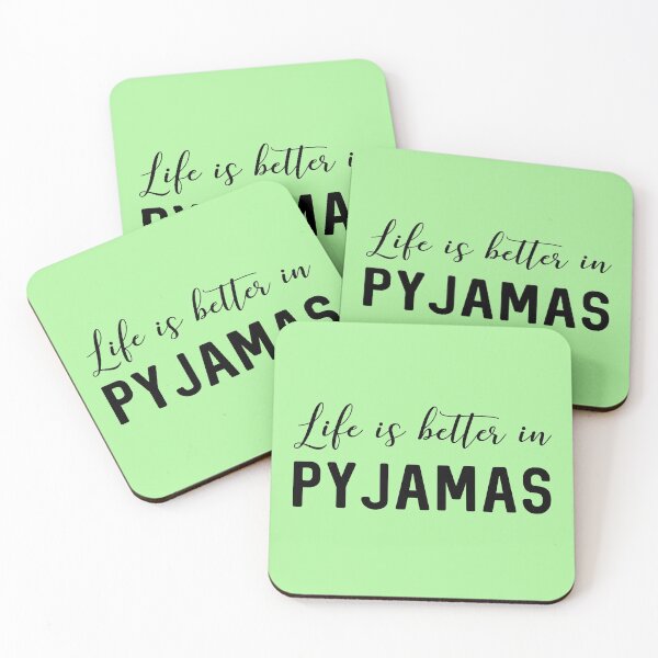 Item preview, Life Is Better With Pyjamas designed and sold by MandalaAndMore.