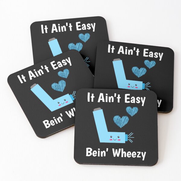 Item preview, It Ain't Easy Bein Wheezy Funny Asthma Inhaler designed and sold by TheButtonCrew.