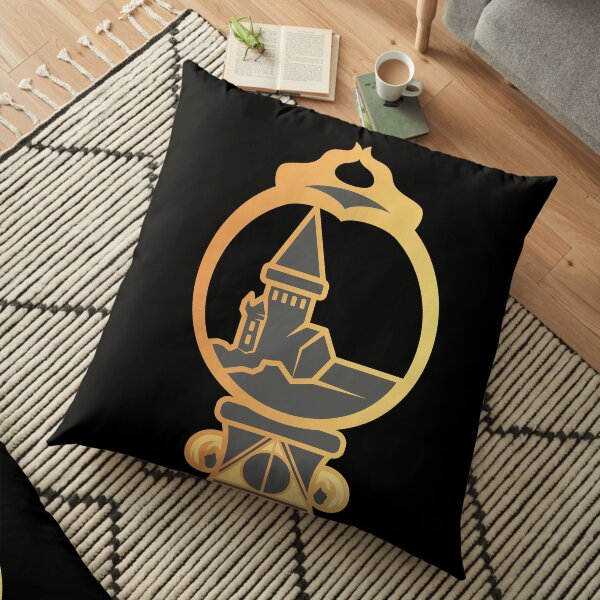 Clé serpent de chateau enchanté - doré noir Coussin de sol