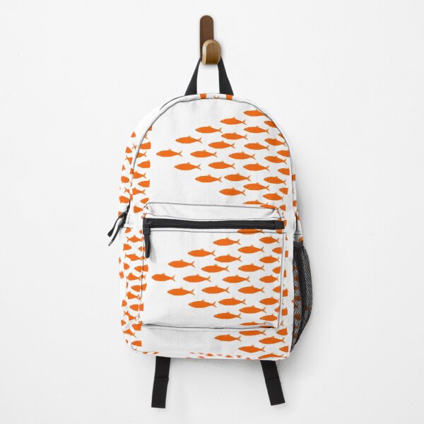 Item preview, graphic orange fish swim in a triangle designed and sold by nataliavavilina.