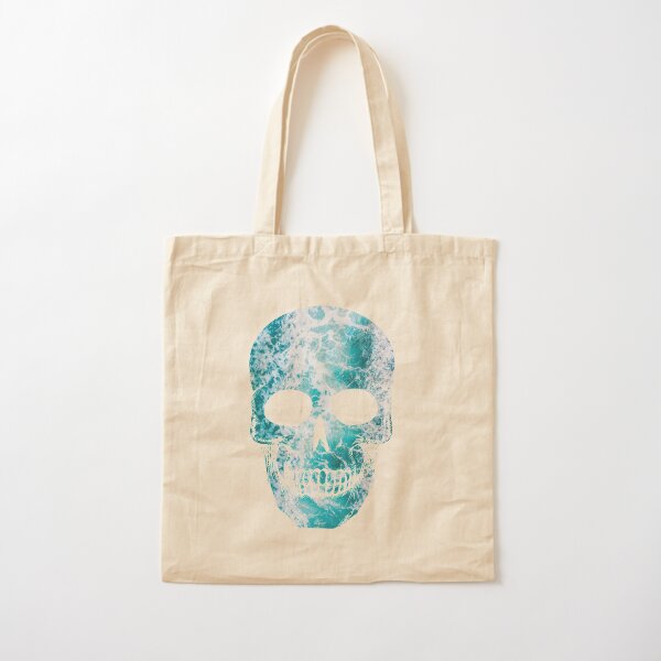 Salty skull design Cotton Tote Bag