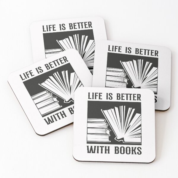 Item preview, Life is better with books designed and sold by ElBeDesigns.