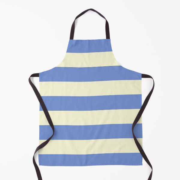 Item preview, Medium DANUBE BLUE and CREAM Horizontal STRIPES designed and sold by RachelMacht.
