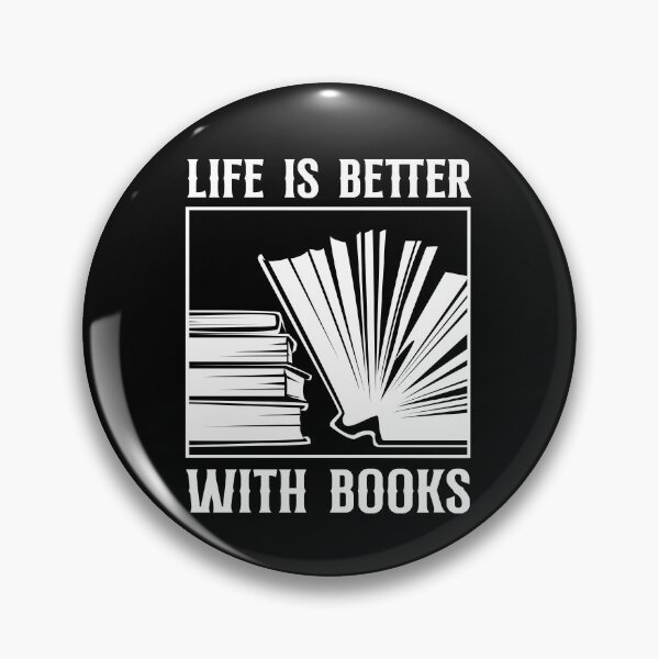 Item preview, Funny book saying life is better with books designed and sold by ElBeDesigns.