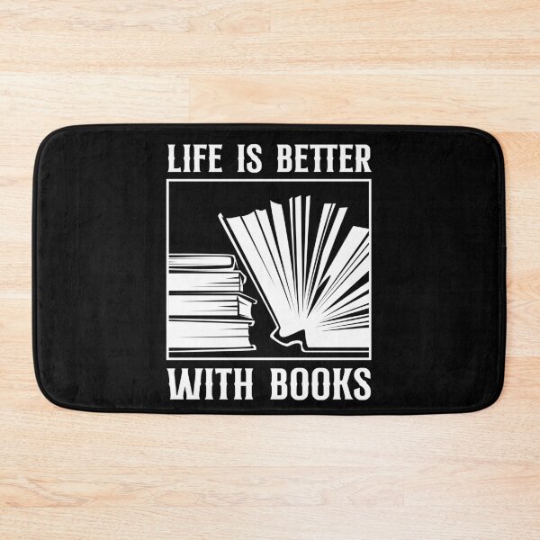 Item preview, Funny book saying life is better with books designed and sold by ElBeDesigns.