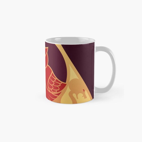 Relique hibou et serpent - rouge doré Mug classique