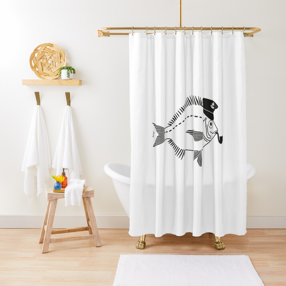 Sargo captain disego Shower Curtain