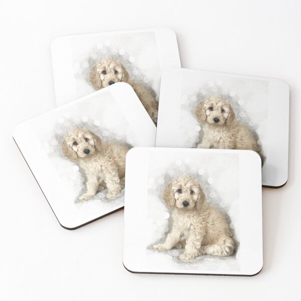 Item preview, Cockapoo Cockerpoo Watercolour Portrait designed and sold by OByD.