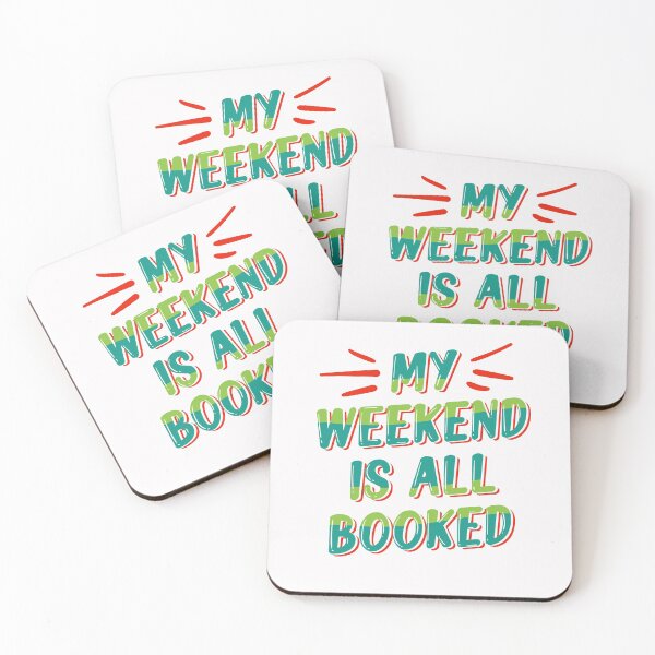 Item preview, Funny books saying weekend is booked designed and sold by ElBeDesigns.