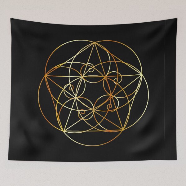 Item preview, Fibonacci spirals. Modern art with Fibonacci designed and sold by bernd49.