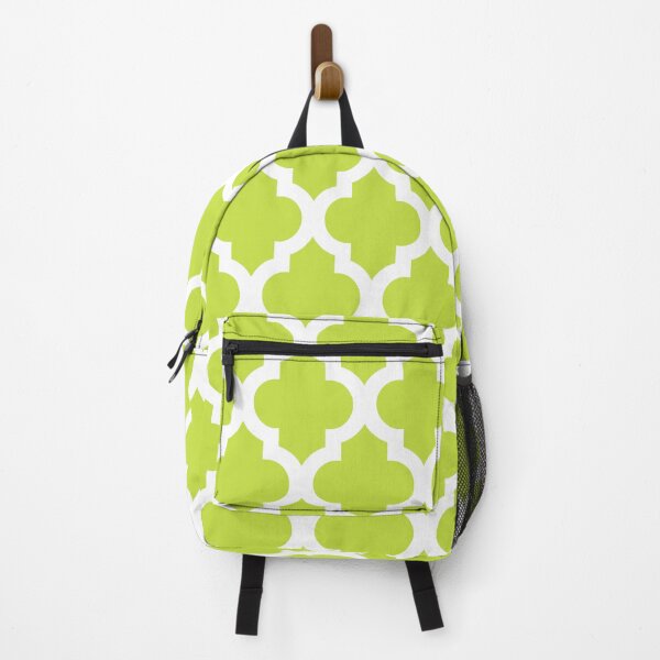 Item preview, Moroccan Quatrefoil Lattice Pattern Chartreuse & White designed and sold by tonymagnerart.