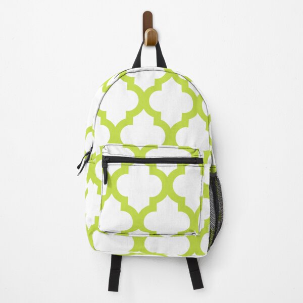 Item preview, Moroccan Quatrefoil Lattice Pattern Chartreuse & White designed and sold by tonymagnerart.