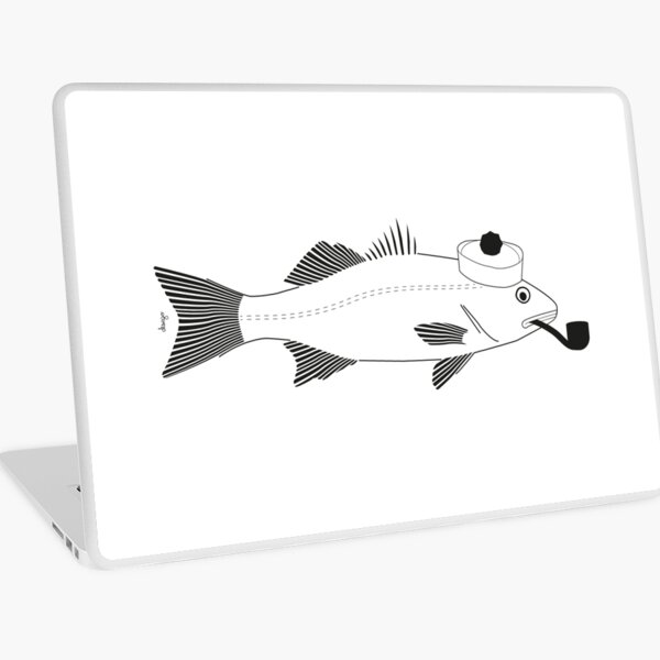 Sea bass disego Laptop Skin
