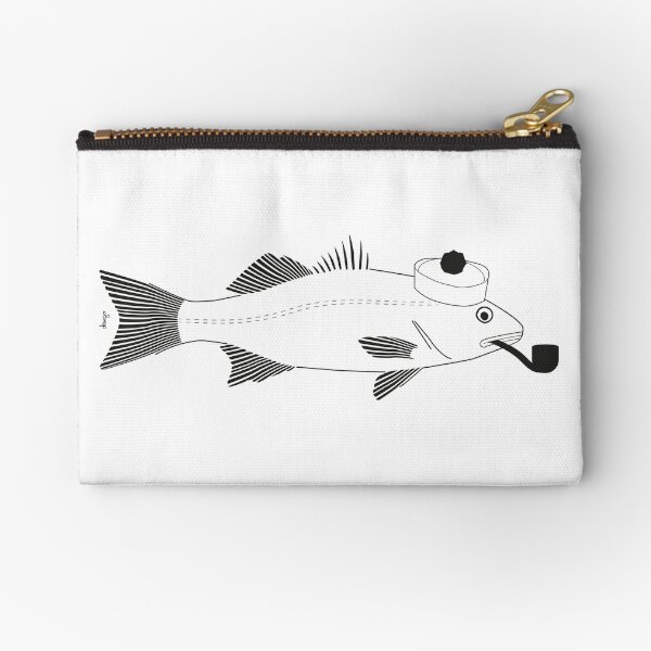 Sea bass disego Zipper Pouch