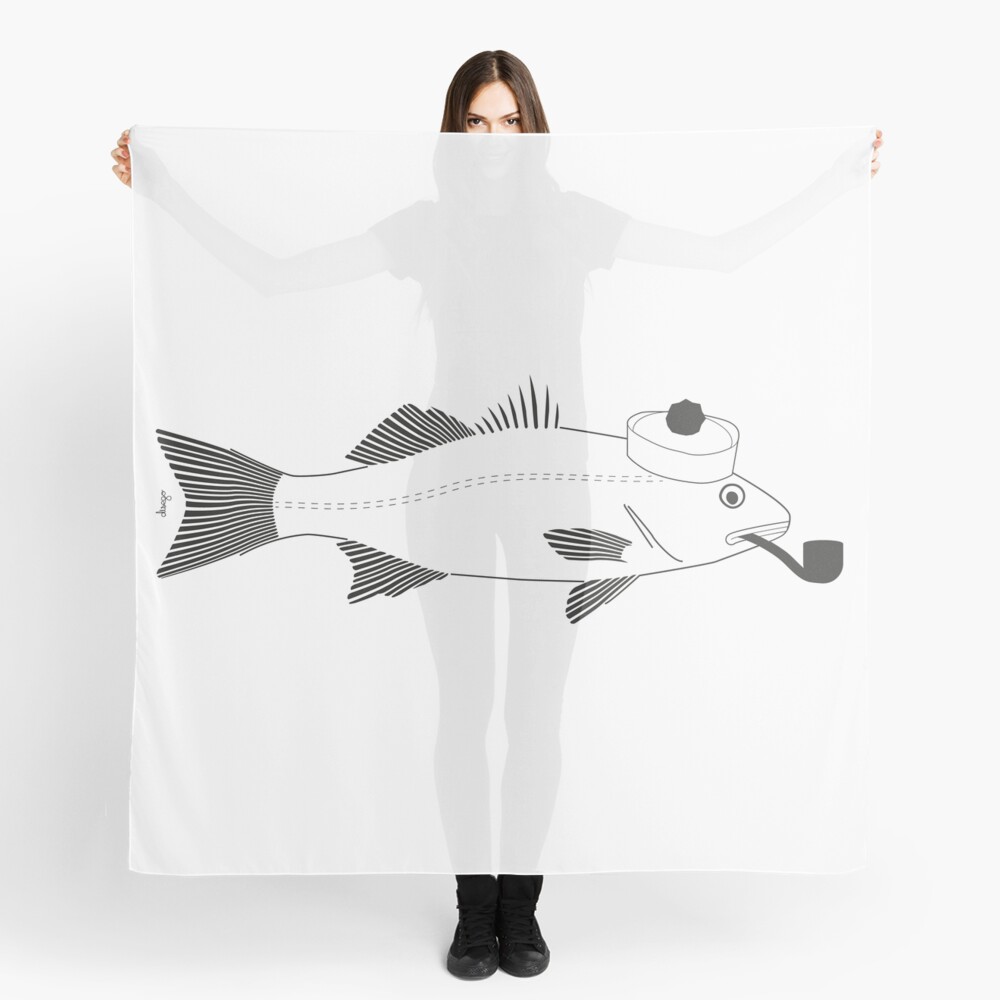 Sea bass disego Scarf
