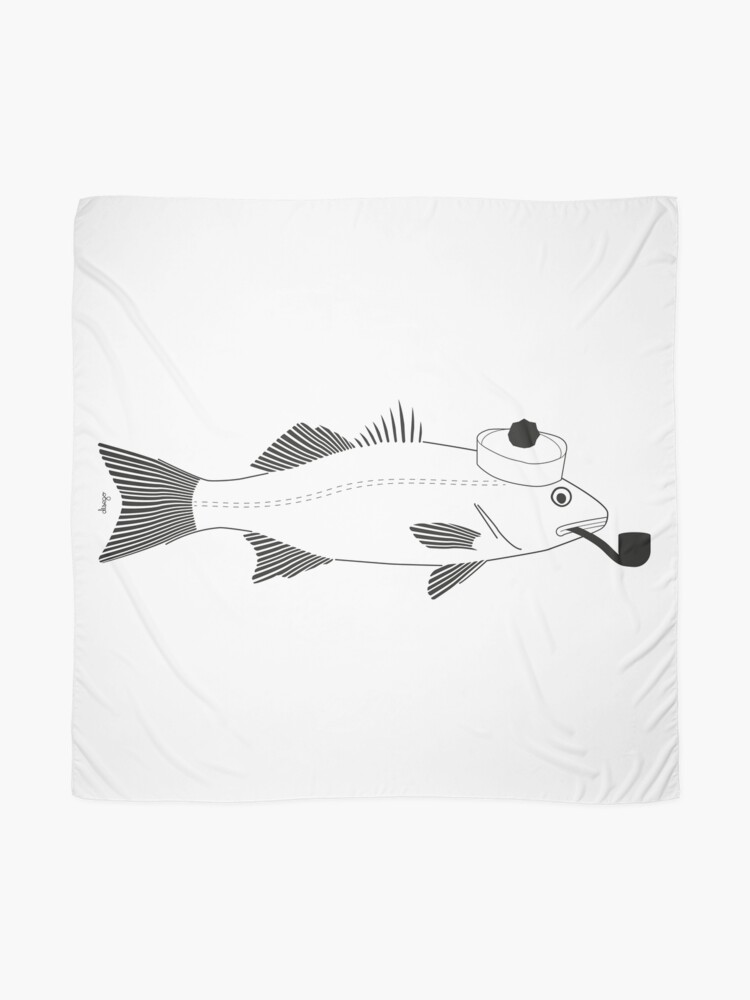 Alternate view of Sea bass disego Scarf