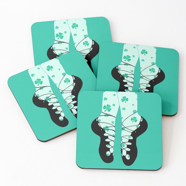Item preview, Shamrock Irish Soft Dance Shoes | St Patrick's Day Ghillies designed and sold by theBlueKazoo.