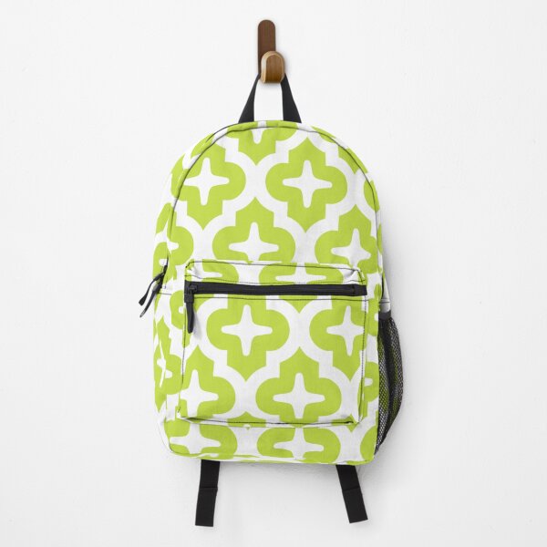 Item preview, Moroccan Quatrefoil Lattice Pattern Chartreuse & White designed and sold by tonymagnerart.
