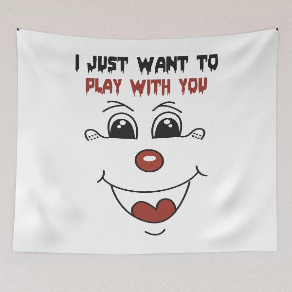 Item preview, Horror clown scary saying designed and sold by Imutobi.