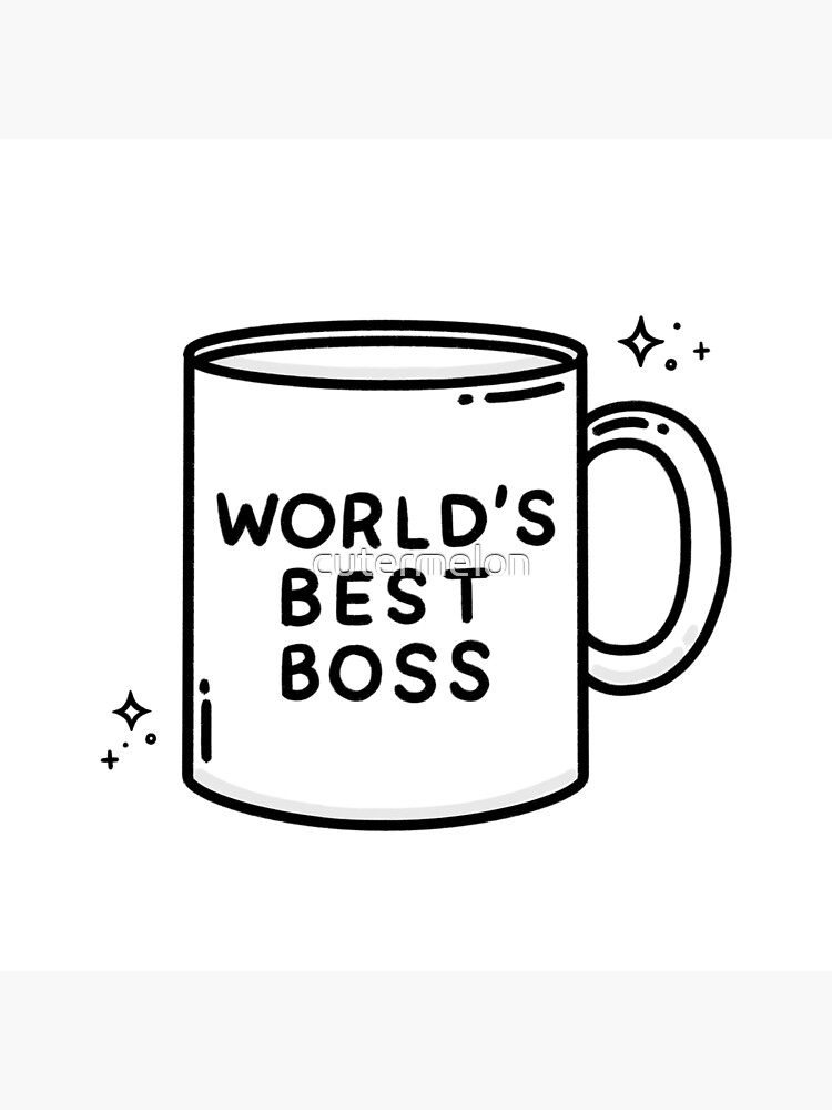 "The Office World’s Best Boss Mug" Poster by cutermelon Redbubble