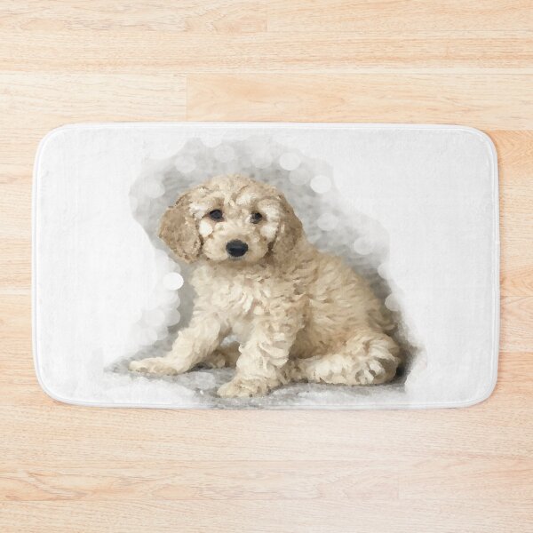 Item preview, Cockerpoo Cockapoo Watercolour and Bokeh Portrait designed and sold by OByD.