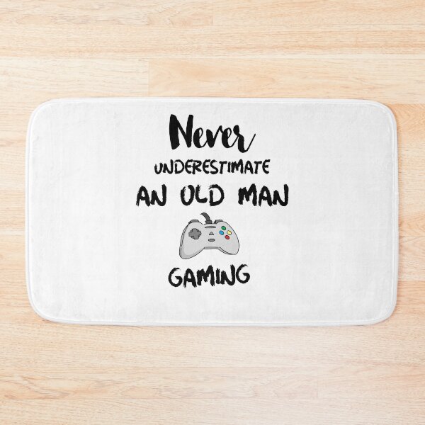 Item preview, Never Underestimate An Old Man Gaming designed and sold by DiscGolfTees.