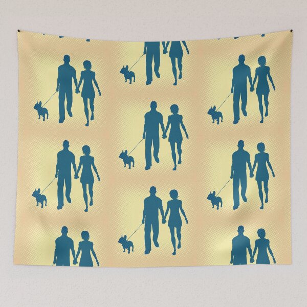 Item preview, Buckó Frenchie / Walking 1 silhouette (pop art graphics 1) designed and sold by BuckoFrenchie.