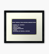 Science - Tesla Framed Print
