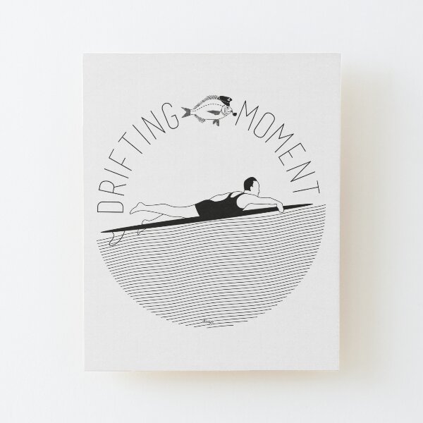 Drifting moment disego Wood Mounted Print