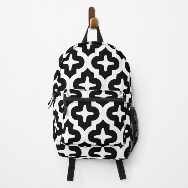 Item preview, Moroccan Quatrefoil Lattice Pattern Black & White designed and sold by tonymagnerart.