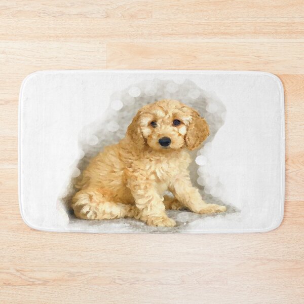 Item preview, Cockerpoo Cockapoo Watercolour and Bokeh Portrait designed and sold by OByD.
