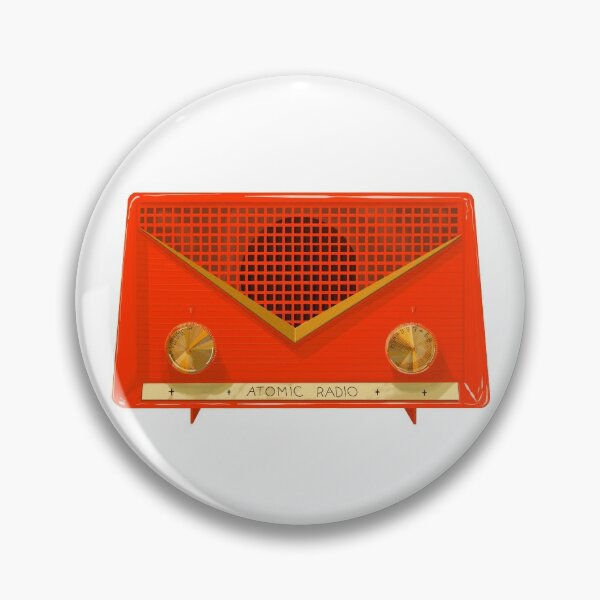 Item preview, Vintage Red Atomic Radio designed and sold by jenbucheli.