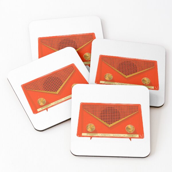 Item preview, Vintage Red Atomic Radio designed and sold by jenbucheli.