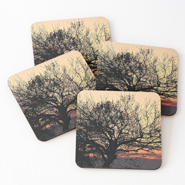 Item preview, Silhouette Bare Tree  Branches Sunset Sky designed and sold by Anna Lemos.