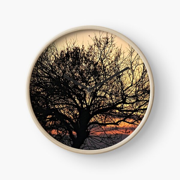 Item preview, Silhouette Bare Tree  Branches Sunset Sky designed and sold by Anna Lemos.