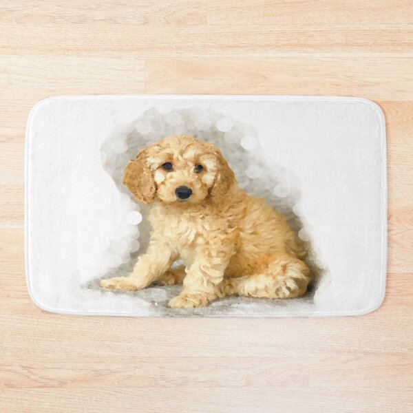 Item preview, Cockerpoo Cockapoo Watercolour and Bokeh Portrait designed and sold by OByD.