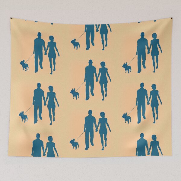 Item preview, Buckó Frenchie / Walking 1 silhouette (pop art graphics 2) designed and sold by BuckoFrenchie.