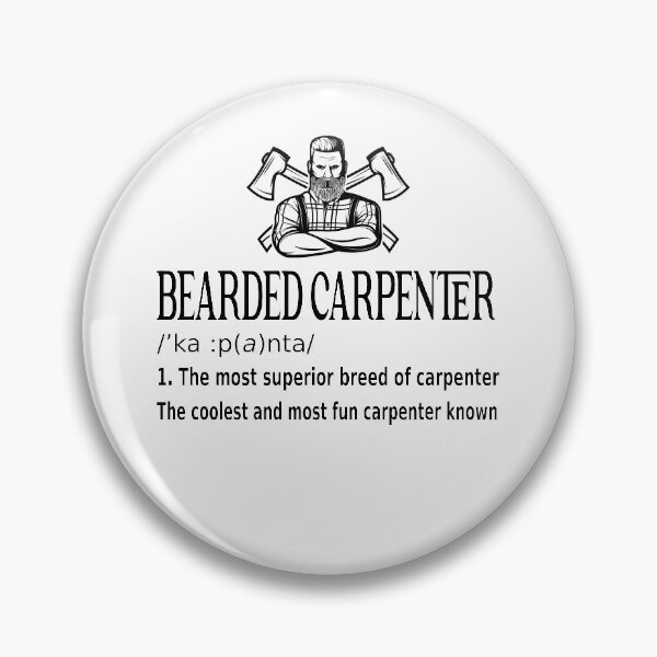 Item preview, Bearded Carpenter Funny Lumberjack Woodworker  designed and sold by BestUncommonTee.