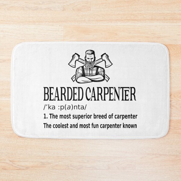 Item preview, Bearded Carpenter Funny Lumberjack Woodworker  designed and sold by BestUncommonTee.