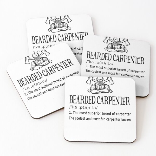 Item preview, Bearded Carpenter Funny Lumberjack Woodworker  designed and sold by BestUncommonTee.