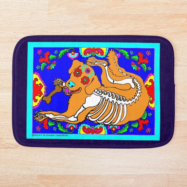Item preview, Day of the Dead Golden Retriever designed and sold by M. E.  Bilisnansky McMorrow.