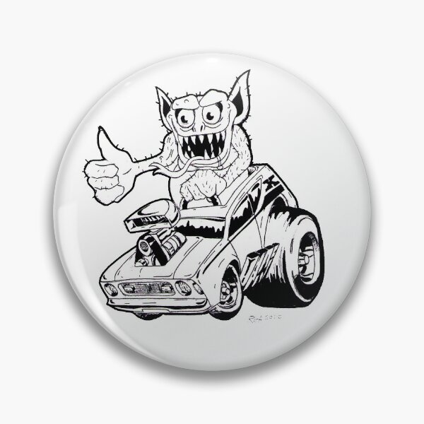 Item preview, Gremlin Monster Car Art designed and sold by WhitzWolf.