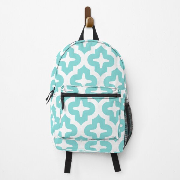 Item preview, Moroccan Quatrefoil Lattice Pattern Aquamarine designed and sold by tonymagnerart.